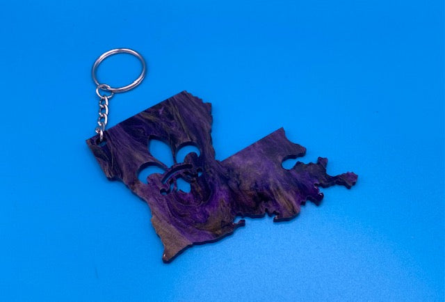 Louisiana fleur-de-lis Keychain