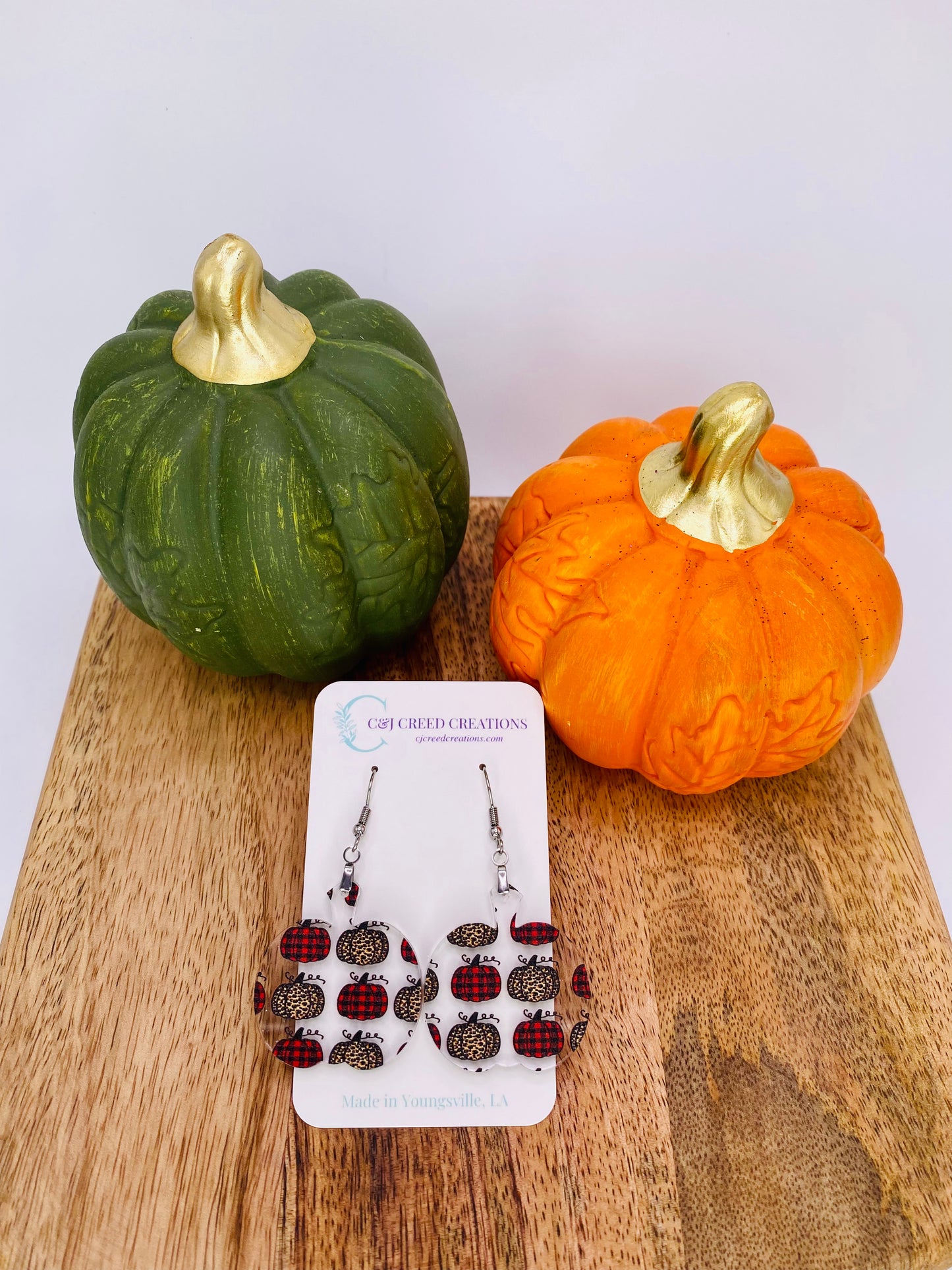 Buffalo Plaid Pattern - Pumpkin Shape