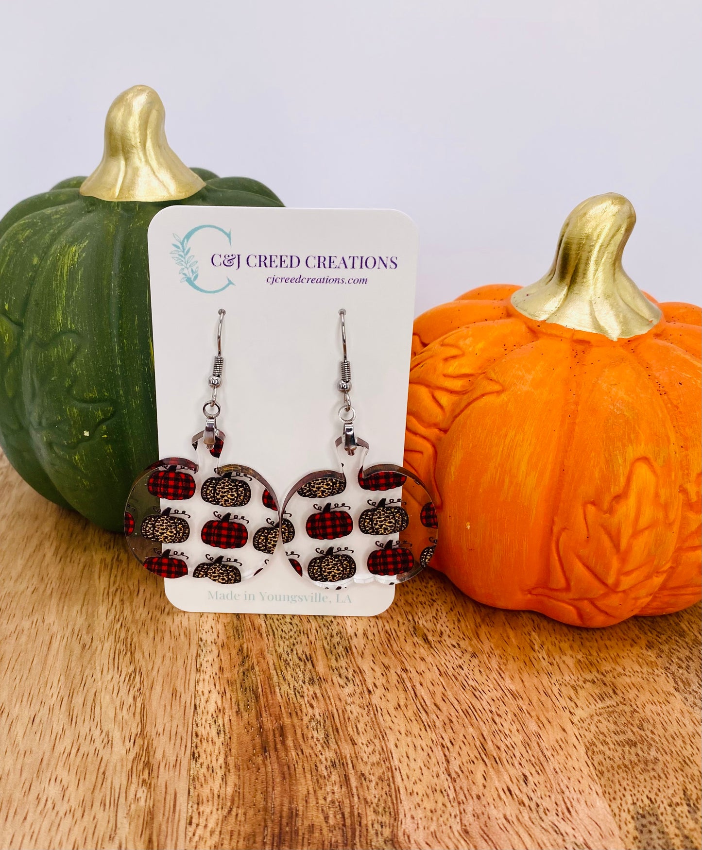 Buffalo Plaid Pattern - Pumpkin Shape