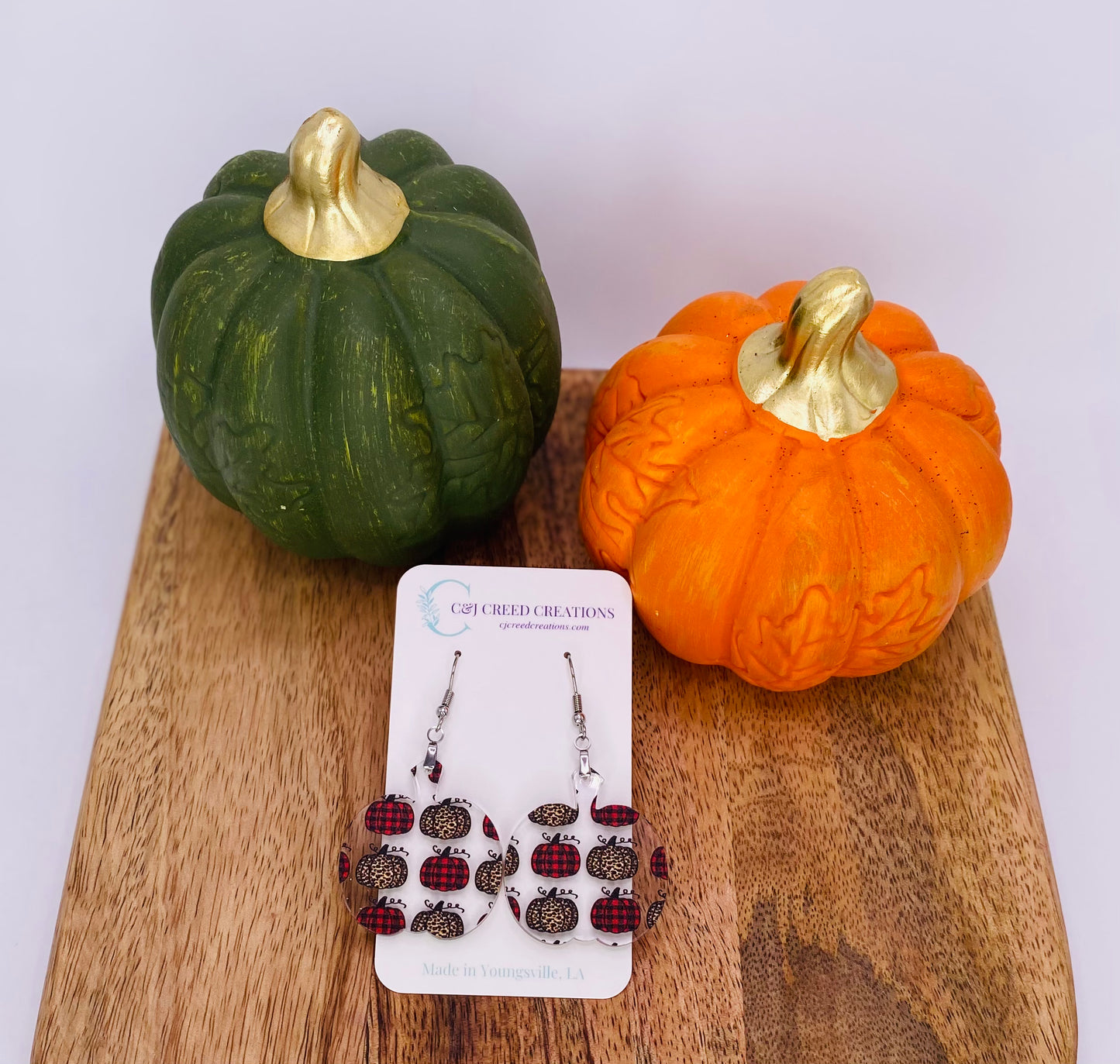 Buffalo Plaid Pattern - Pumpkin Shape
