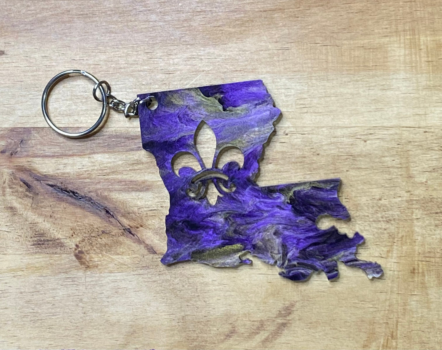 Louisiana fleur-de-lis Keychain