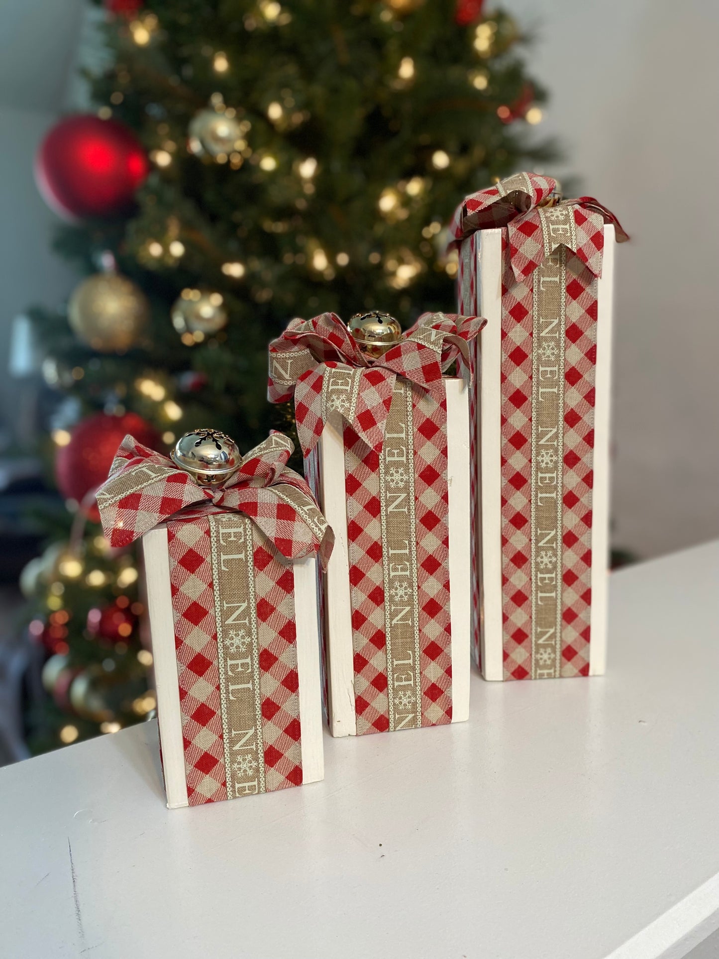 Wooden Noel Present Set | 3 pieces