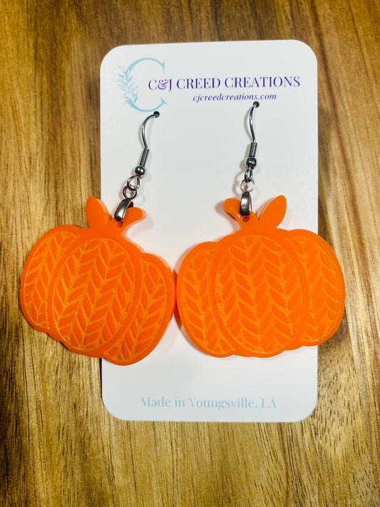 Pumpkin Earrings - Sweater Pattern